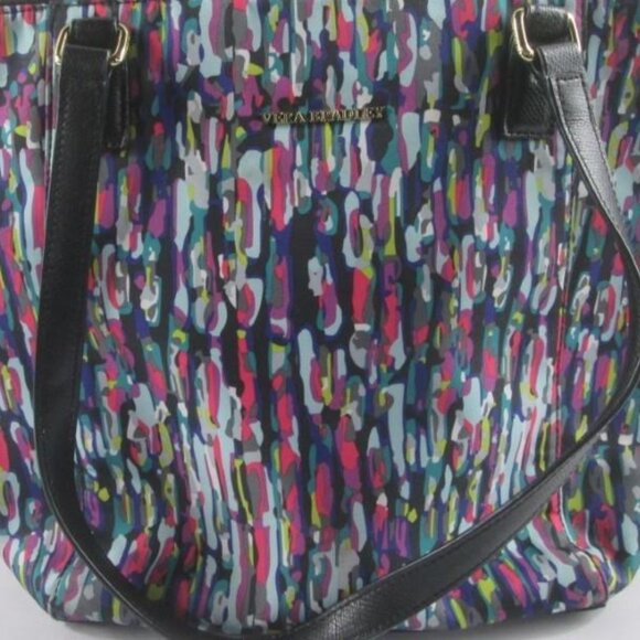 Euc Vera Bradley Watercolor Brushstrokes Large Ella Tote Bag - Picture 3 of 6